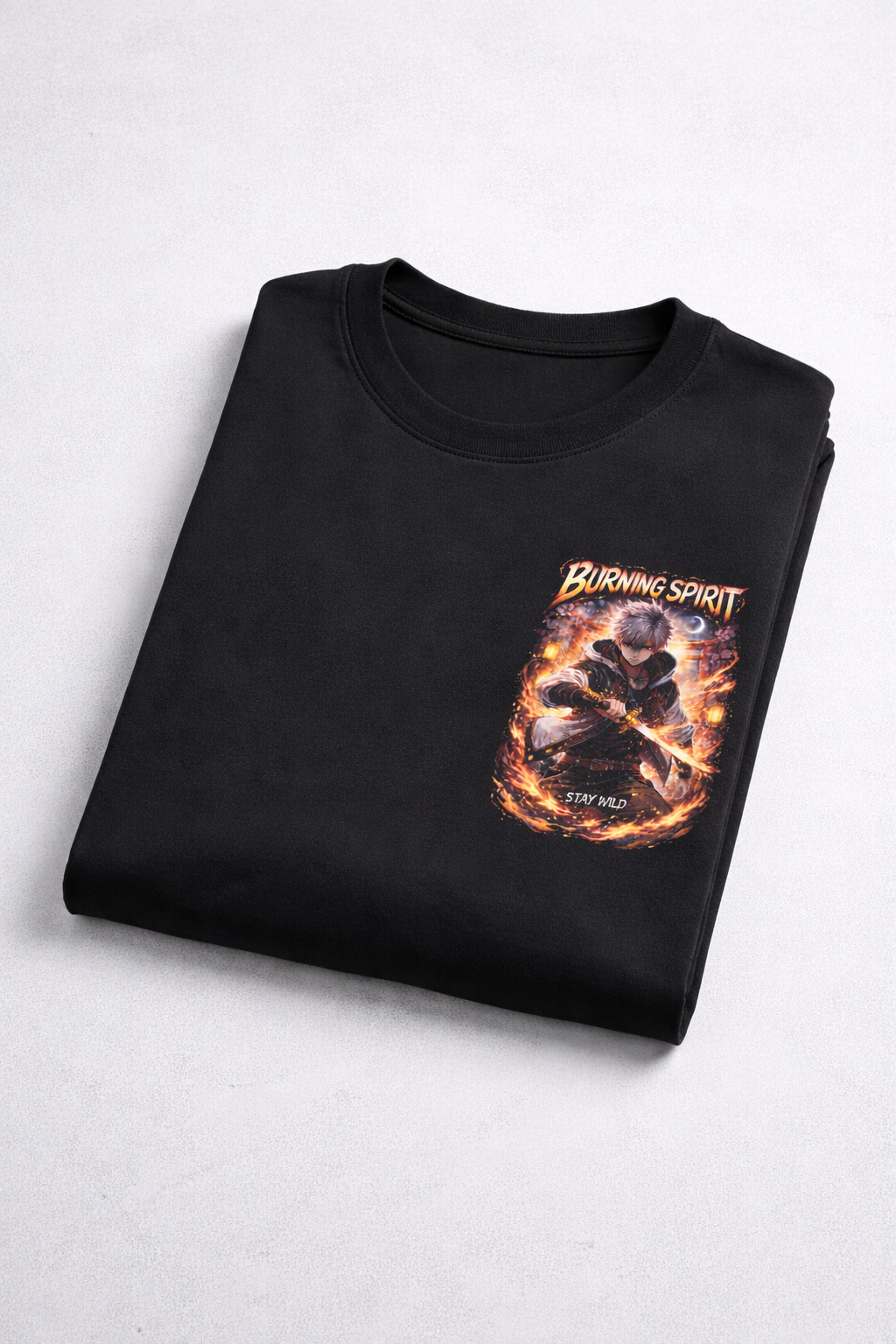 Burning Spirit Oversized Graphic T-Shirt | Stay Wild Edition